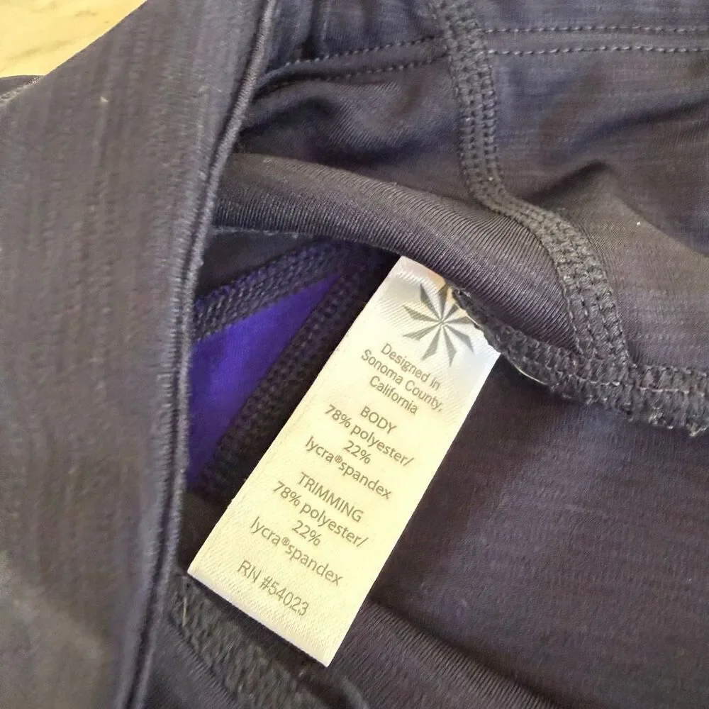Athleta Sonar Colorblock Capri Leggings women’s size M